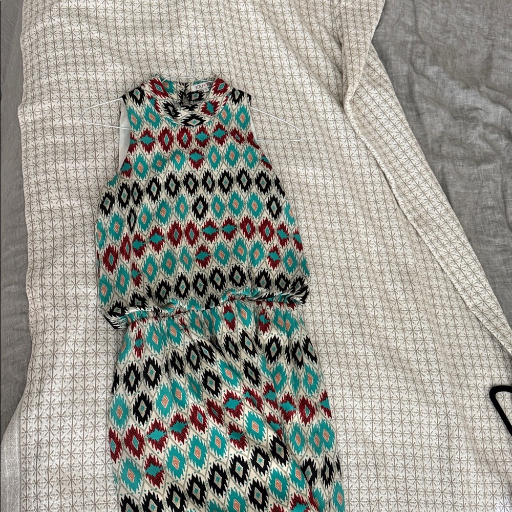 Joy Joy Vibrant Geometric Blouse